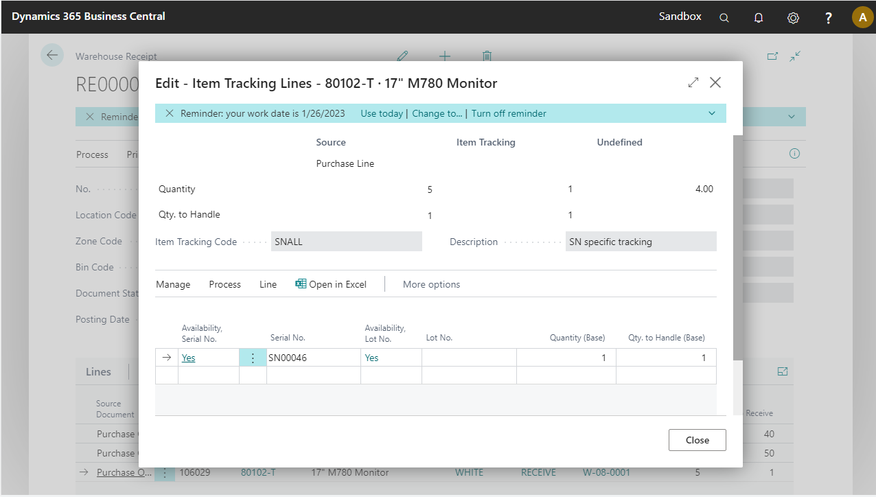 Check tracking lines