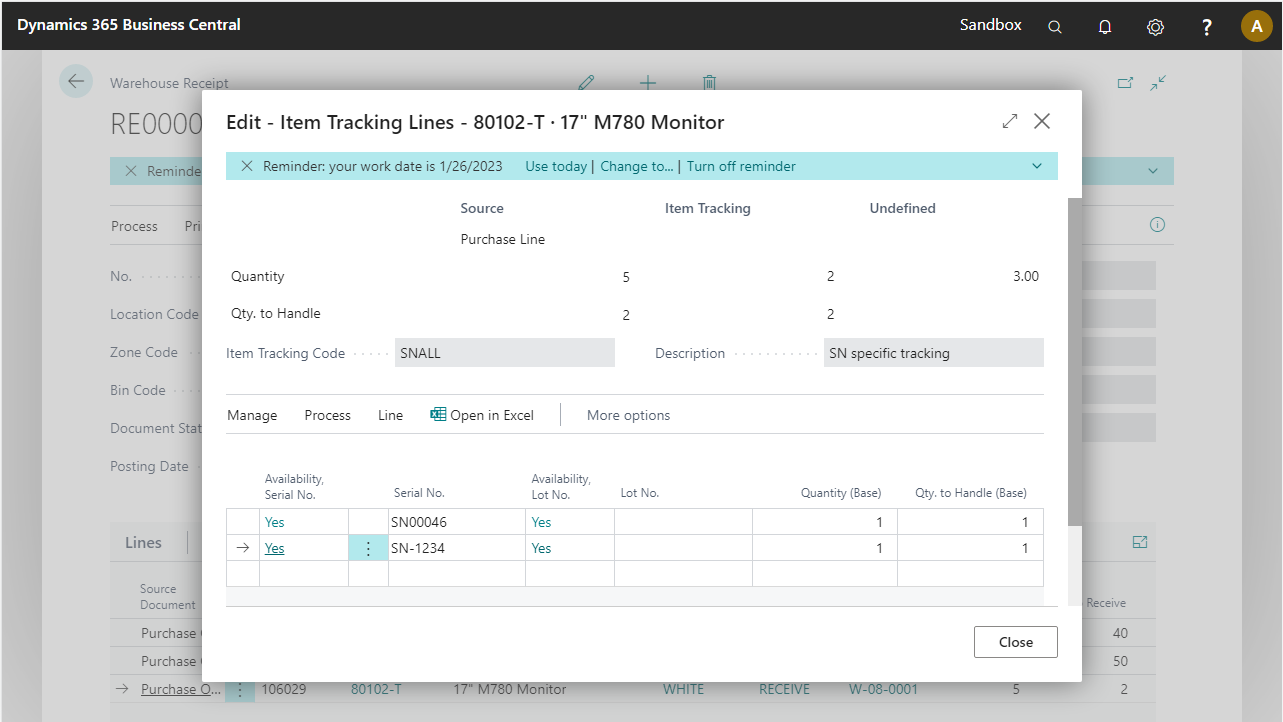 Check tracking lines