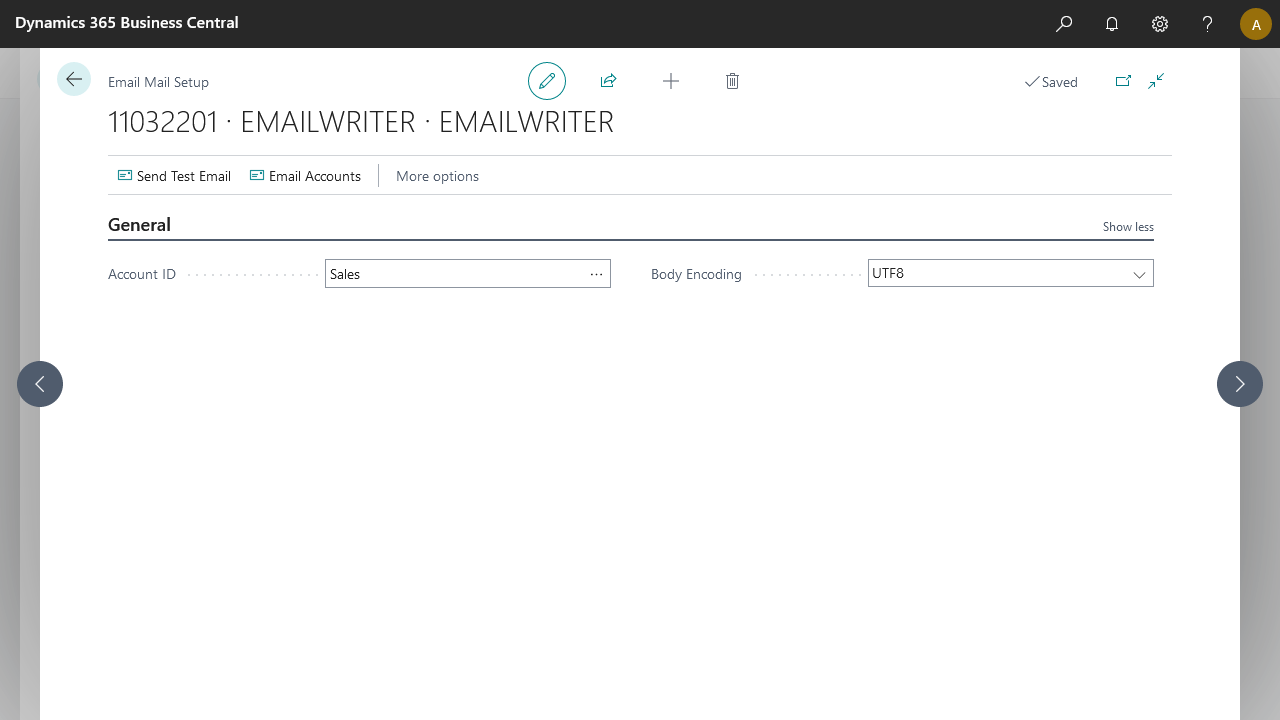 Email Writer Setup