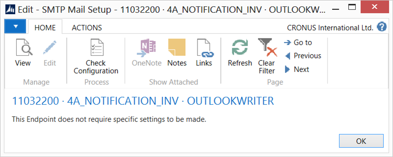 Outlook Writer Setup