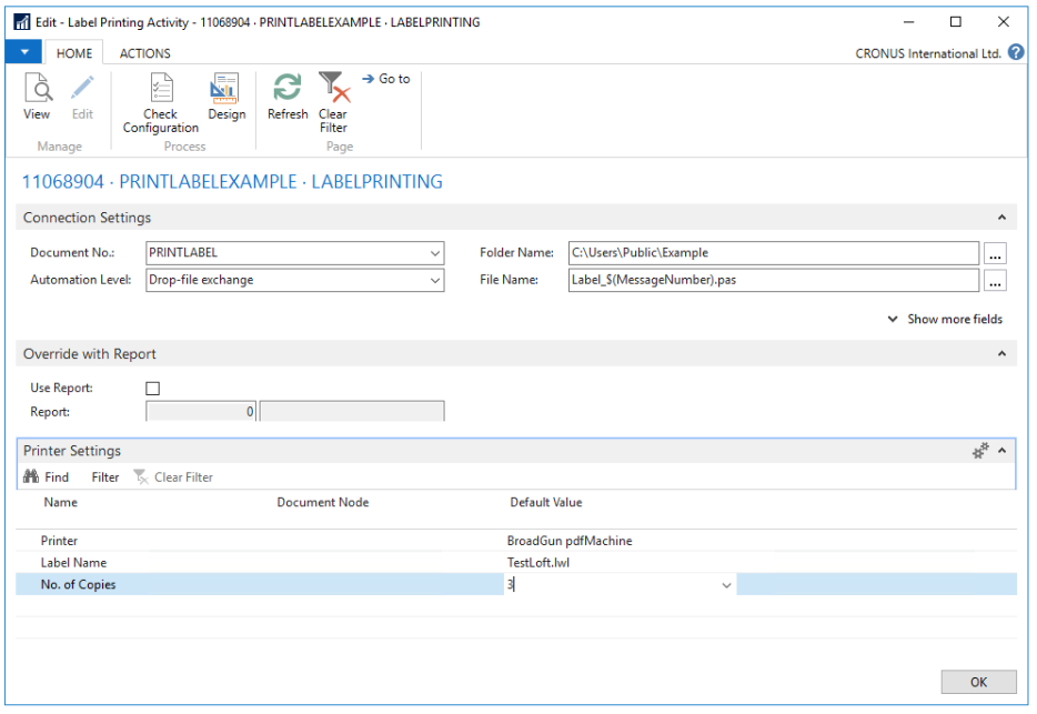 Label Example Label Element