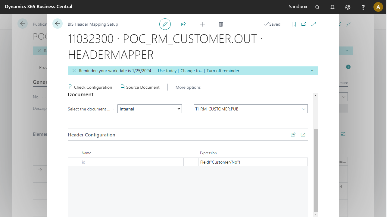 Header Mapper Configuration